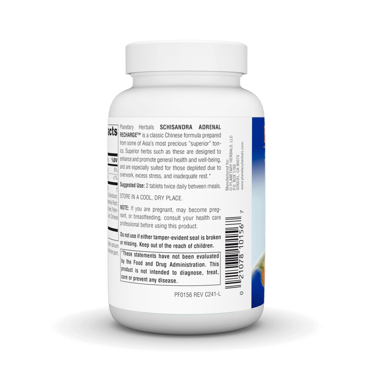 Planetary Herbals Schisandra Adrenal Complex 710mg With Yam Rhizome, Poria Sclerotium & More - 120 Tablets