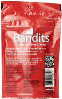 Thumbnail for Marshall Bandits Ferret Treat Meaty Bacon 1.875lbs (10 x 3oz)