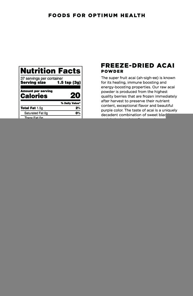 Terrasoul Superfoods Organic Acai Berry Powder, 16 Oz (Pack of 4), Freeze-Dried for Freshness, Omega Fats Boost for Smoothie Bowls, and Antioxidant-Packed Superfoods Recipes