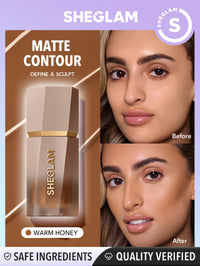 Thumbnail for SHEGLAM Sun Sculpt Liquid Contour Stick Long Lasting Cream Bronzer Makeup-Warm Honey