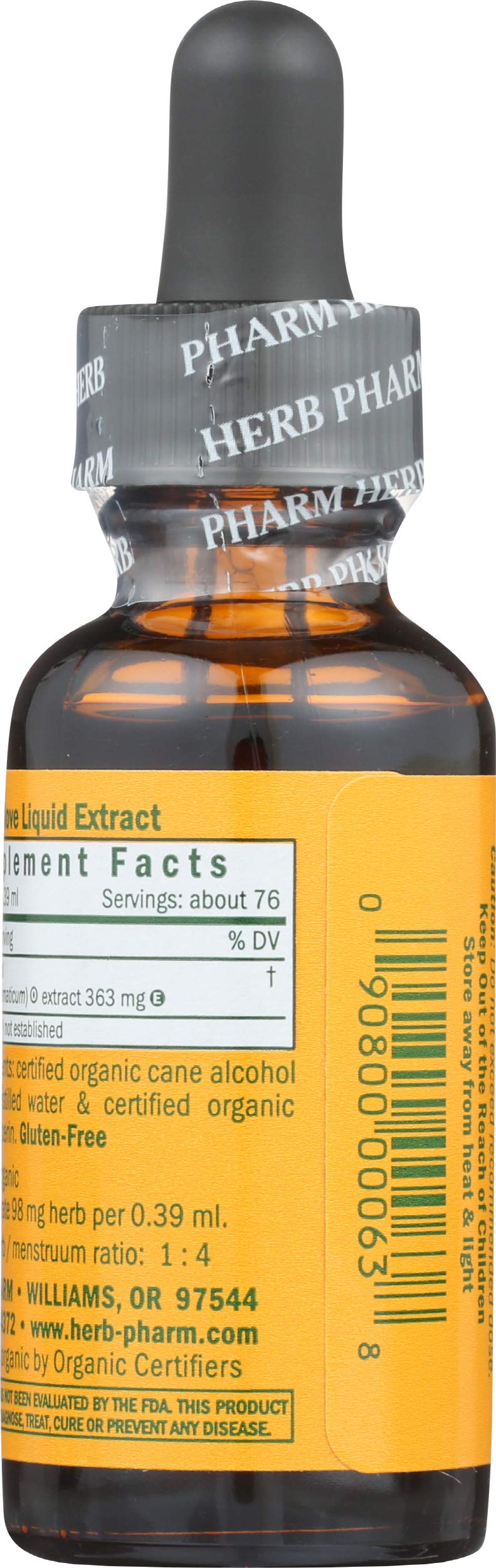 Herb Pharm Certified Organic Clove Liquid Extract - 1 Ounce