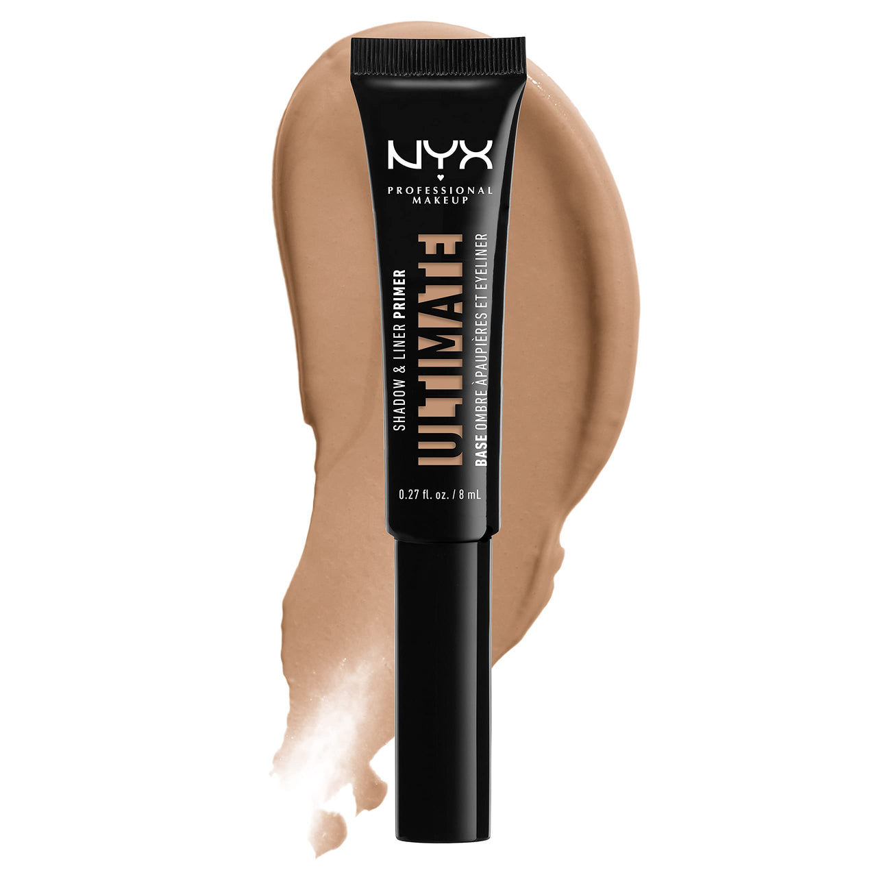 NYX PROFESSIONAL MAKEUP Ultimate Shadow & Liner Primer, Medium Deep + Epic Ink Liner, Black (2-Pack Bundle)