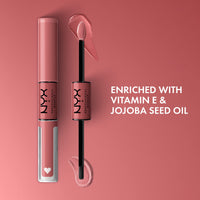 Thumbnail for NYX PROFESSIONAL MAKEUP Shine Loud, Long-Lasting Liquid Lipstick with Clear Lip Gloss - Cash Flow (Light Dusty Rose)