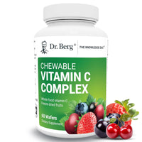 Thumbnail for Dr. Berg Chewable Vitamin C Complex - Made with Organic, Non-GMO Berries - 60 Delicious Wafers