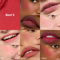 Thumbnail for fwee Blurry Pudding Pot | Airbrushed Blush & Lip, Buildable Pigment, Long-lasting, Lightweight, Easy to Blend, Natural Soft Matte Finish - Ambitious (Warm Red) | 0.17 oz