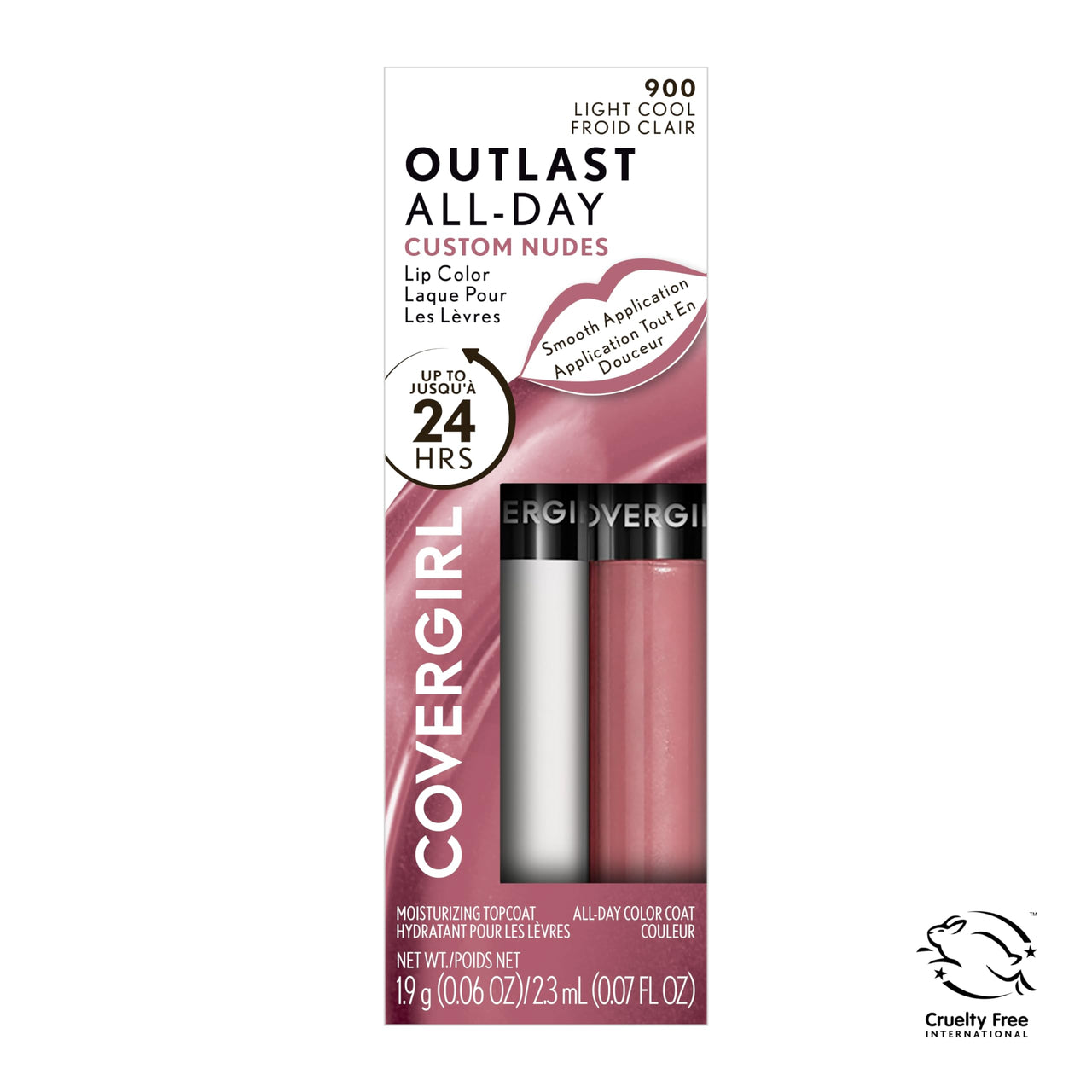 COVERGIRL Outlast All-Day Lip Color Custom Nudes, Light Cool