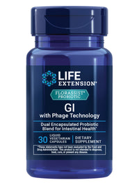 Thumbnail for Life Extension FLORASSIST® Probiotic GI with Phage Technology, Digestive Health Supplement, microbiome Balance, Gut Health, Gluten Free, Vegetarian, 30 Capsules