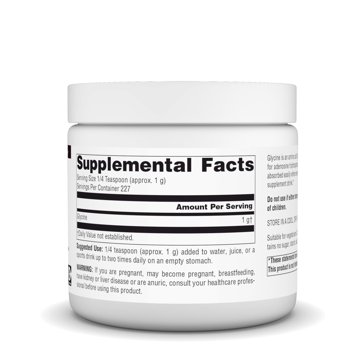 Source Naturals Glycine, for Protein Systhesis and Energy Generation*, 227 Grams - 8 oz Powder
