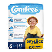 Thumbnail for Comfees Premium Baby Diapers with Total Fit System for Boys & Girls, Size 6, 92Count