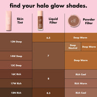 Thumbnail for e.l.f. Halo Glow Skin Tint SPF 50, Tinted Moisturizer For Light, Buildable Coverage, Creates A Natural Glow, Vegan & Cruelty-Free, 14 Deep Warm