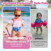 Thumbnail for HeySplash Toddler Swim Vest, Toddler Floaties Fit 13-30 Lbs, Puddle Kids Jumper with Adjustable Strap, Pool Float Jacket Arm Floaties Baby Floatie Water Wing, Pool Sea Swimming Aid