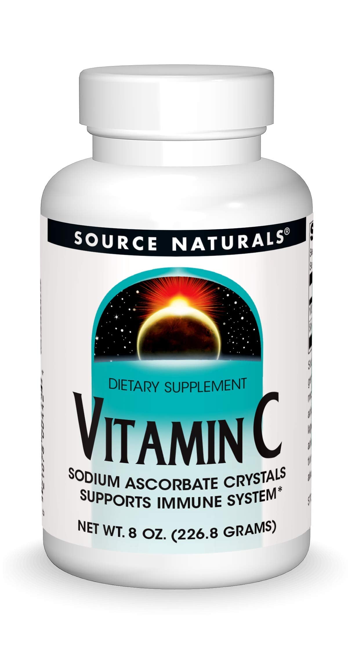 Source Naturals Vitamin C Sodium Ascrobate Crystal, Immune Support* - 8 oz. Crystals