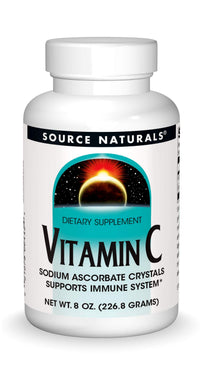 Thumbnail for Source Naturals Vitamin C Sodium Ascrobate Crystal, Immune Support* - 8 oz. Crystals