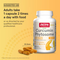 Thumbnail for Jarrow Formulas Curcumin Phytosome 500 mg - Formulated with Meriva - Antioxidant Support Supplement - Joint Health & Support - 120 Veggie Capsules