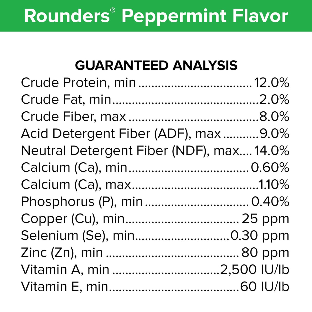 Peppermint Rounders Horse Treat 30 oz.