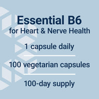 Thumbnail for Life Extension Vitamin B6, 250 mg, high Potency, Cardiovascular Health, neurological Health, Eye Health, Healthy Kidney Function, Gluten-Free, Non-GMO, Vegetarian, 100 Capsules