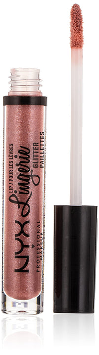 Thumbnail for NYX PROFESSIONAL MAKEUP Lip Lingerie Glitter, Lip Gloss - Spirit (Nude Pink)