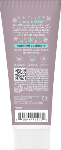 Thumbnail for eos Shea Better Travel Size Body Lotion, Caramel Cashmere, Holiday, Limited Edition Skin Care, 24-Hour Moisture, Body Lotion for Women, travel size toiletries, Vegan, 2.5 fl oz