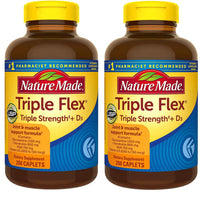 Thumbnail for Nature Made TripleFlex, Glucosamine Chondroitin and MSM - 2 Bottles, 200 Caplets Each, 400 Caplets Total