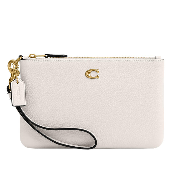 COACH Small Wristlet, B4/Chalk