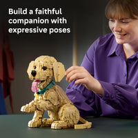Thumbnail for LEGO Icons Golden Retriever Puppy Building Set for Adults, Ages 18+ - Gift for Birthdays - Decor for Home, Bedroom, or Book Shelf - Posable Dog Figure - 11384