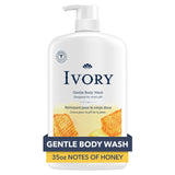 Image 1 of Ivory Body Wash Gentle, Free of dyes, parabens, and phthalates, Honey Scent, 35 oz