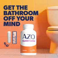 Thumbnail for AZO Bladder Control with Go-Less Daily Supplement | Helps Reduce Occasional Urgency* | Helps reduce occasional leakage due to laughing, sneezing and exercise | 54 Count Capsules
