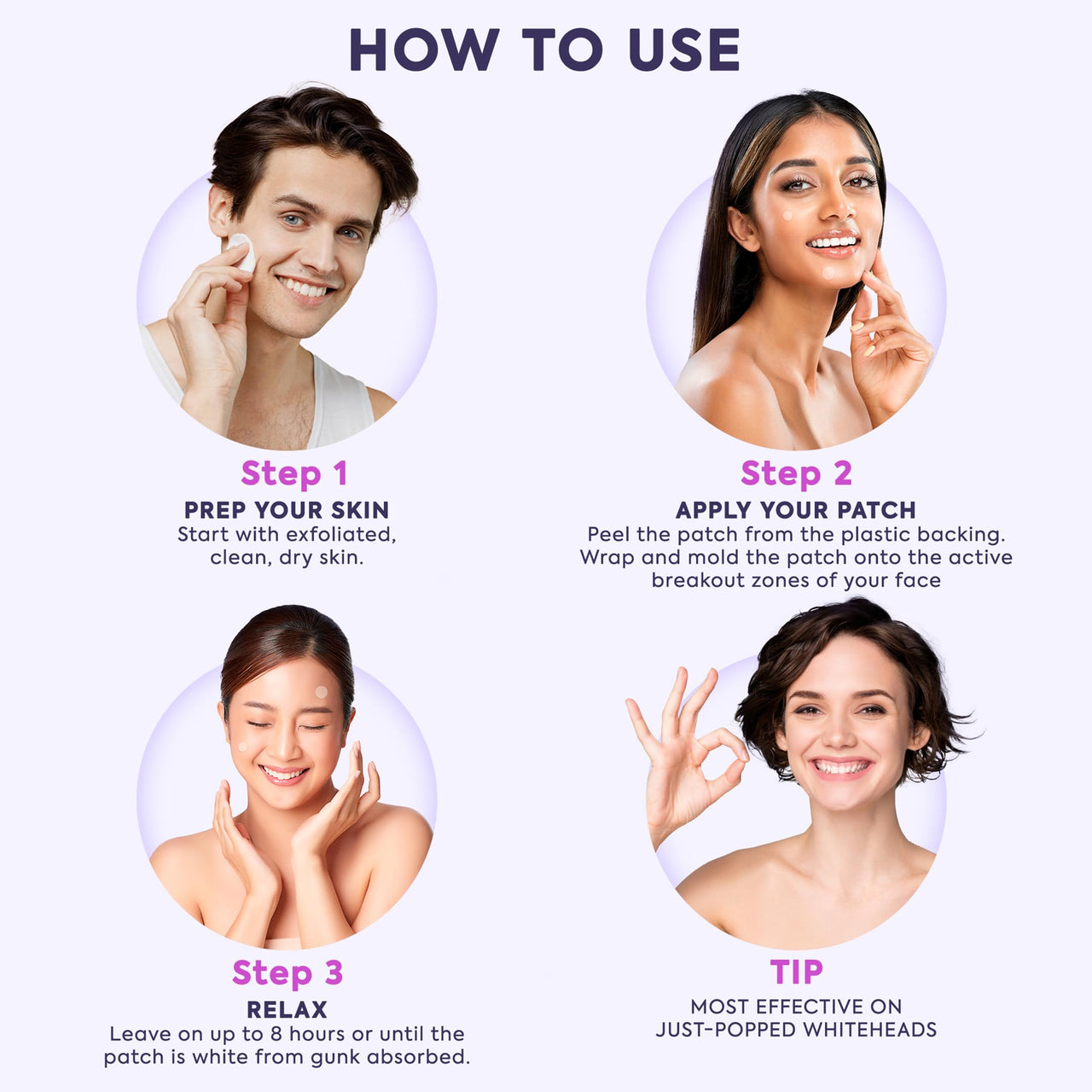 LivaClean 330 CT Pimple Patches for Face w/Salicylic Acid, Tea Tree Oil & Calendula Oil - Four Sizes - Pimple Patch, Hydrocolloid Patch, Acne Patches for Face