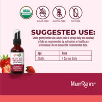 Thumbnail for MaryRuth Organics Vitamin B12 Liquid Spray | Vegan, Non-GMO, Gluten-Free | USDA Organic Supplement | Energy & Nervous System Support | B12 Vitamins for Women & Men | 720 mcg | 1 Fl Oz