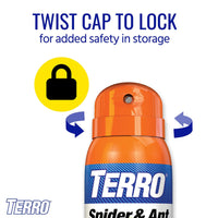 Thumbnail for TERRO T2302-6 Spider Killer Spray for Indoors and Outdoors - Kills Spiders, Ants, Roaches, Scorpions, Ticks, Silverfish, and Other Insects