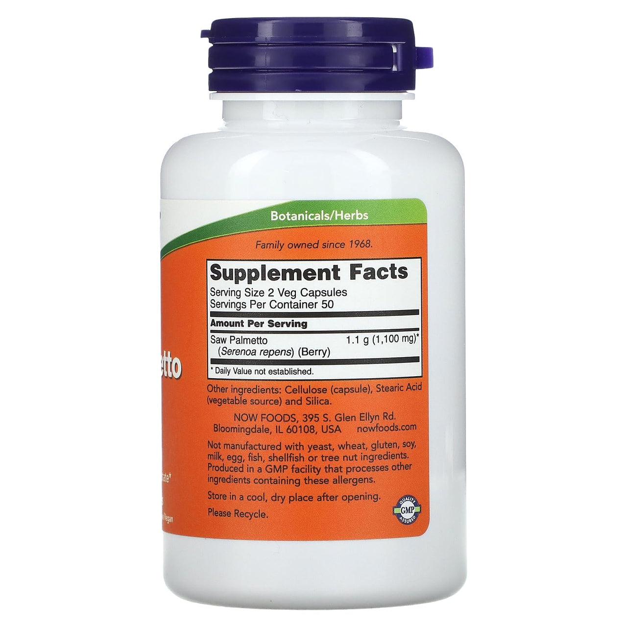 Now Foods Saw Palmetto 550mg 100 Vcaps