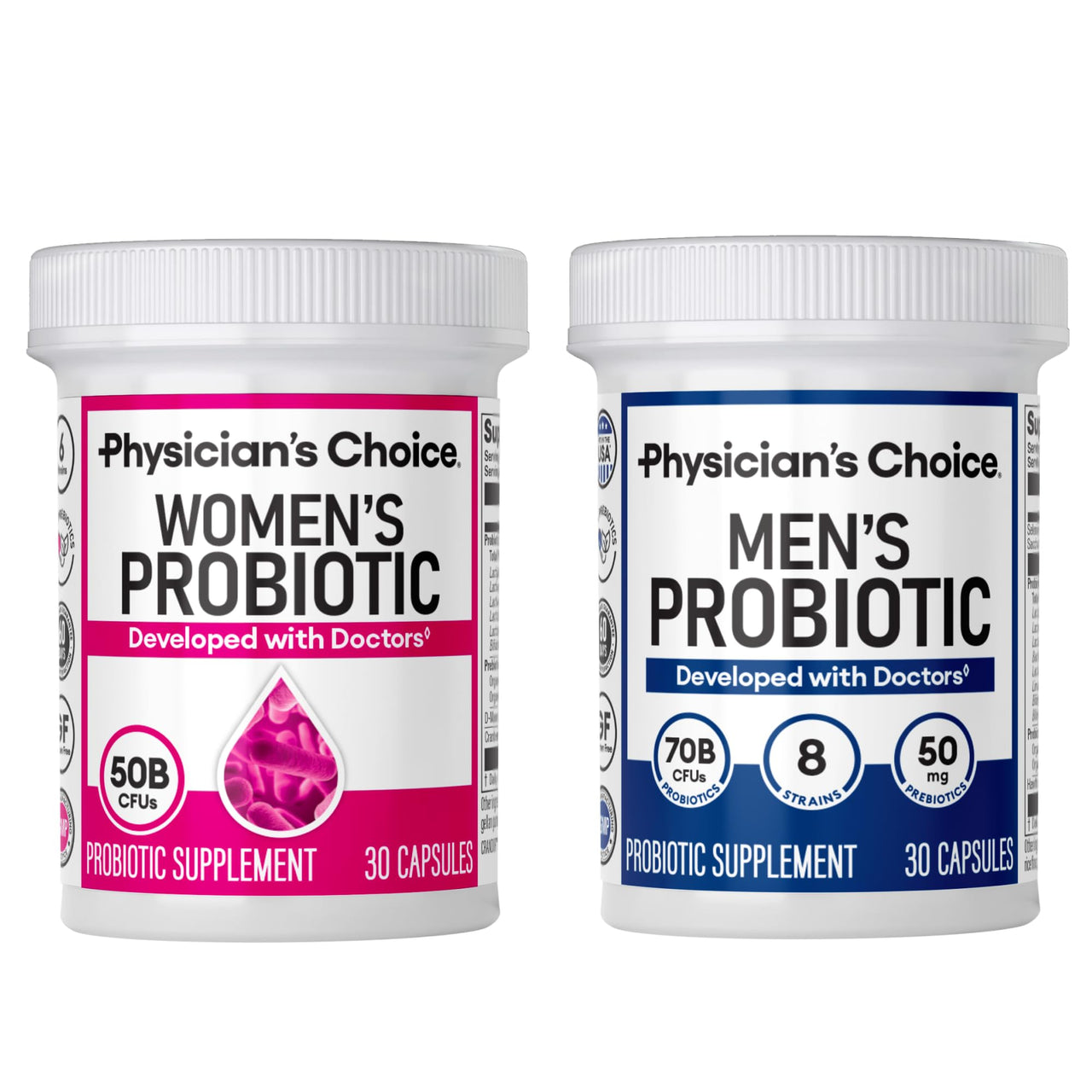His & Hers Probiotic Bundle - Mens Probiotic(30ct) + Womens Probiotic(30ct)