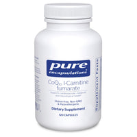 Thumbnail for Pure Encapsulations CoQ10 l-Carnitine Fumarate | Ultra-Charged Cardiovascular Support* | 120 Capsules