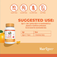 Thumbnail for MaryRuth Organics Vegan Omega 3 Gummies for Kids 2+, 2 Month Supply, Sugar Free, Omega 3 Supplement with Vitamin C, Flaxseed Oil, Immune Support, Essential Nutrient ALA, No Fish Taste, 60 Count
