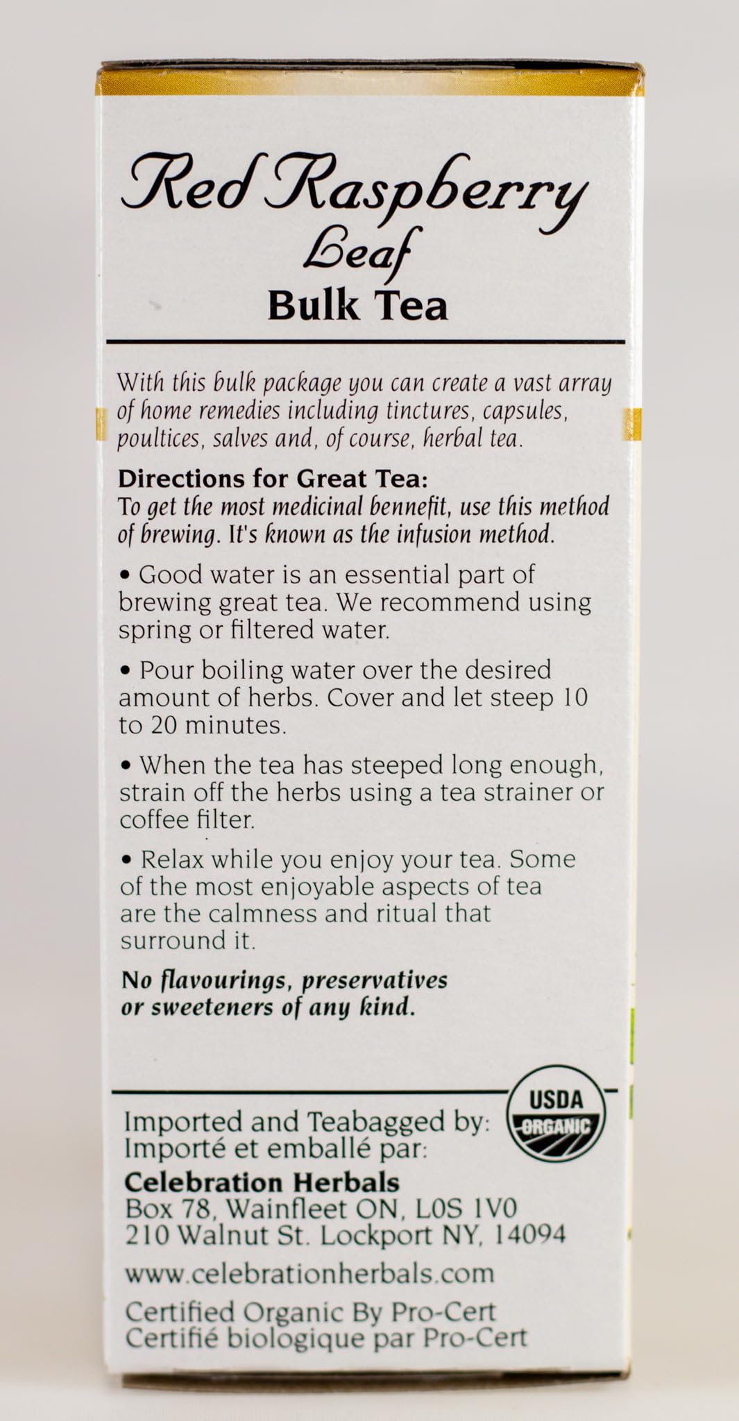 CELEBRATION HERBALS Red Raspberry Leaf Organic 40 gm, 0.02 Pound