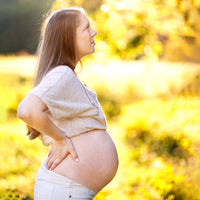 Thumbnail for Badger Pregnant Belly Oil, Organic Stretch Mark Oil Soothes & Prevents Stretch Marks, Vegan Hypoallergenic Non-Greasy w/Jojoba, Coconut, Rose & Vanilla, 4 fl oz Glass Bottle