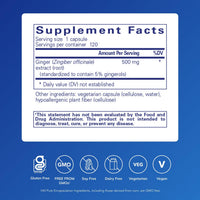 Thumbnail for Pure Encapsulations Ginger Extract | Supplement to Support the Digestive, Musculoskeletal, and Cardiovascular Systems* | 120 Capsules