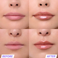 Thumbnail for Wonderskin Lip Gloss Blading Top Gloss, Gold Glitter Lip Gloss, Hydrating and High Shine Finish Lip Makeup (Gold Glitter)