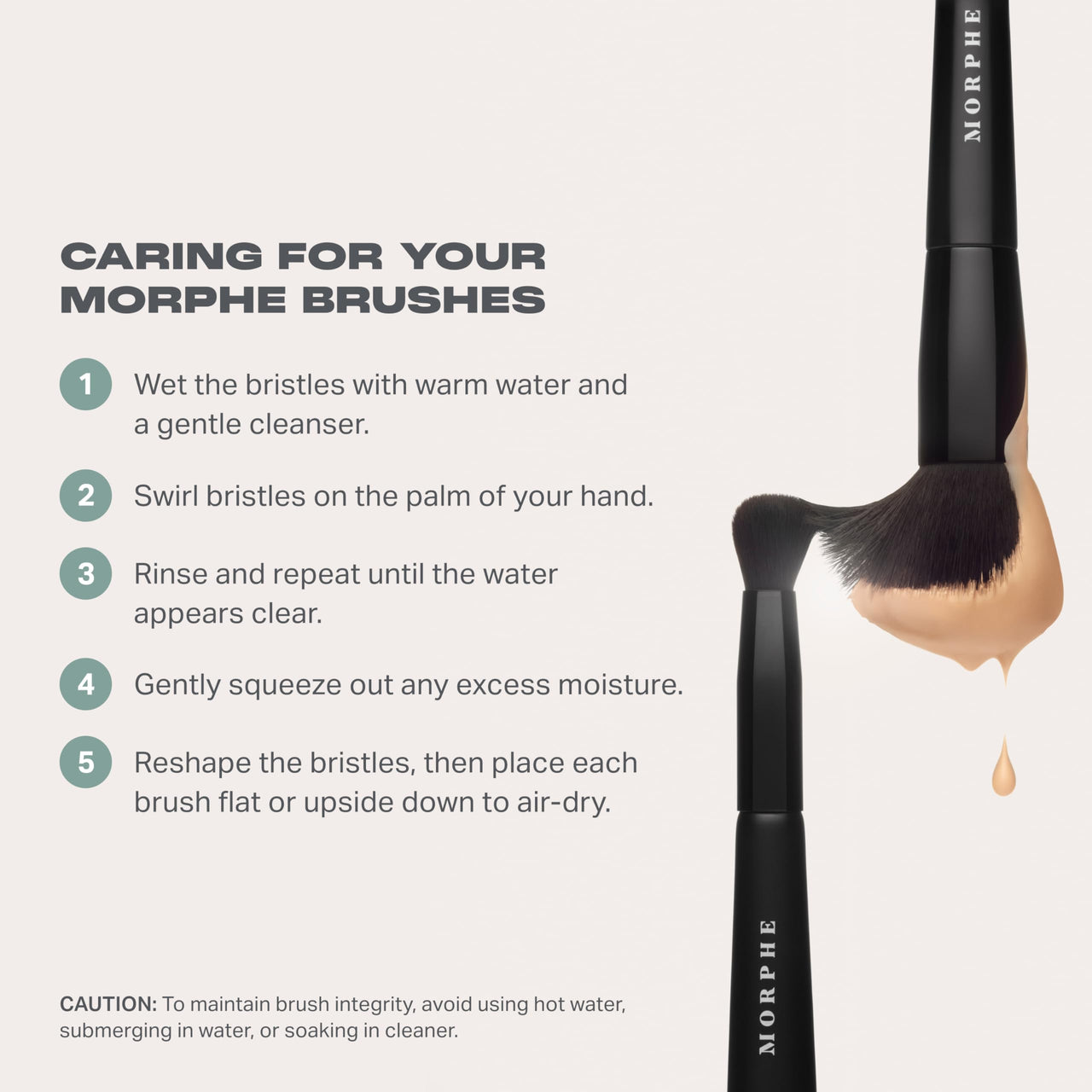 Morphe Rose Away Makeup Brushes - 6 Piece Make Up Brush Set of Eye and Face Brushes - Made with Synthetic Bristles and Includes Makeup Brush Case (6 Count)