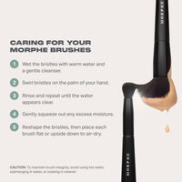 Thumbnail for Morphe Rose Away Makeup Brushes - 6 Piece Make Up Brush Set of Eye and Face Brushes - Made with Synthetic Bristles and Includes Makeup Brush Case (6 Count)