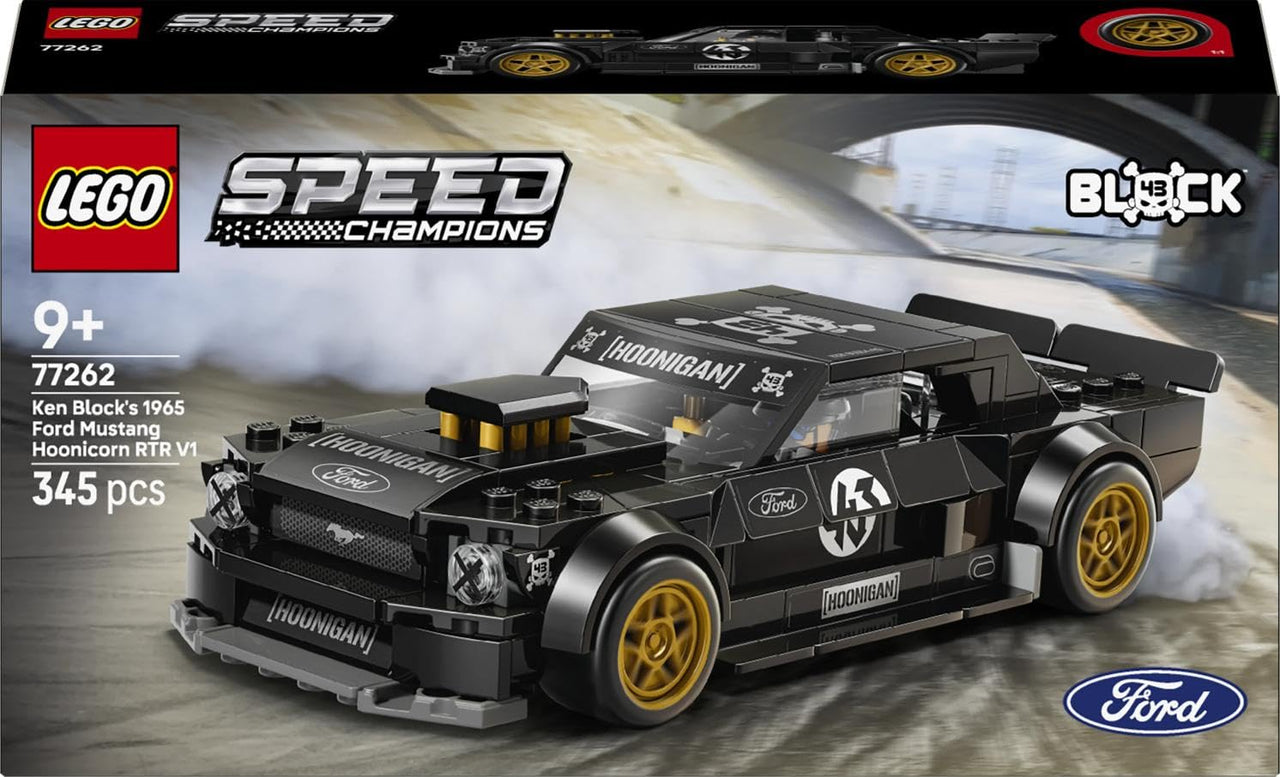 LEGO Speed Champions Ken Block's '65 Ford Mustang Hoonicorn V1 Toy Building Blocks, Toy, Birthday Gift, Present, Blocks, for Boys and Girls, Children, Ages 9 to 11, Elementary School Students