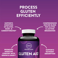 Thumbnail for MRM Nutrition Gluten-Aid - Digestive Enzymes for Healthy Gluten & Dairy Digestion, Gut Health Supplement for Women & Men, May Help Alleviate Occasional Digestive Discomfort, Gluten-Free - 60 Servings