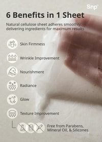 Thumbnail for SNP 1000mg Collagen + 24K Gold Ampoule Sheet Mask | Collagen Face Masks Skincare | Tightening, Hydrating, and Nourishing | Korean Skin Care | Overnight Face Masks | Moisturizing Face Mask | 10 Sheets