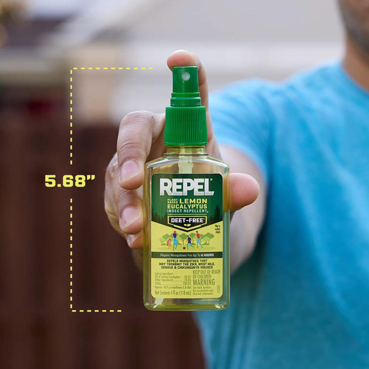 Repel Plant-Based Lemon Eucalyptus Insect Repellent 4 Ounces, Repels Mosquitoes Up To 6 Hours, 6-Pack