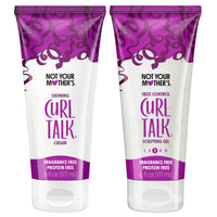 Thumbnail for Not Your Mother's Fragrance-Free Curl Talk Sculpting Gel & Defining Cream (2-Pack) - 6 fl oz - Protein-Free Hair Products for Sensitive Curls