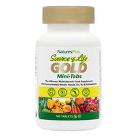 Thumbnail for NaturesPlus Source of Life GOLD Multivitamin - 180 Mini-Tabs - With Vitamins D3, B12 & K2 - Blood, Bone & Immune Support - Vegetarian & Gluten Free - 30 Servings