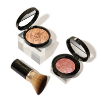 Thumbnail for LAURA GELLER NEW YORK Baked Balance-N-Glow Illuminating Powder Foundation, Medium + Retractable Kabuki Brush + Baked Blush-N-Brighten, Pink Grapefruit