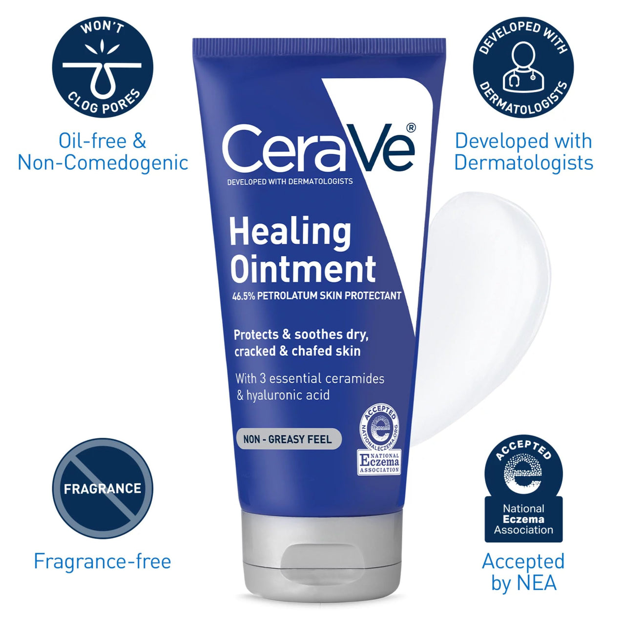 CeraVe Healing Ointment Non-Greasy Skin Protectant, 5 Oz by CeraVe
