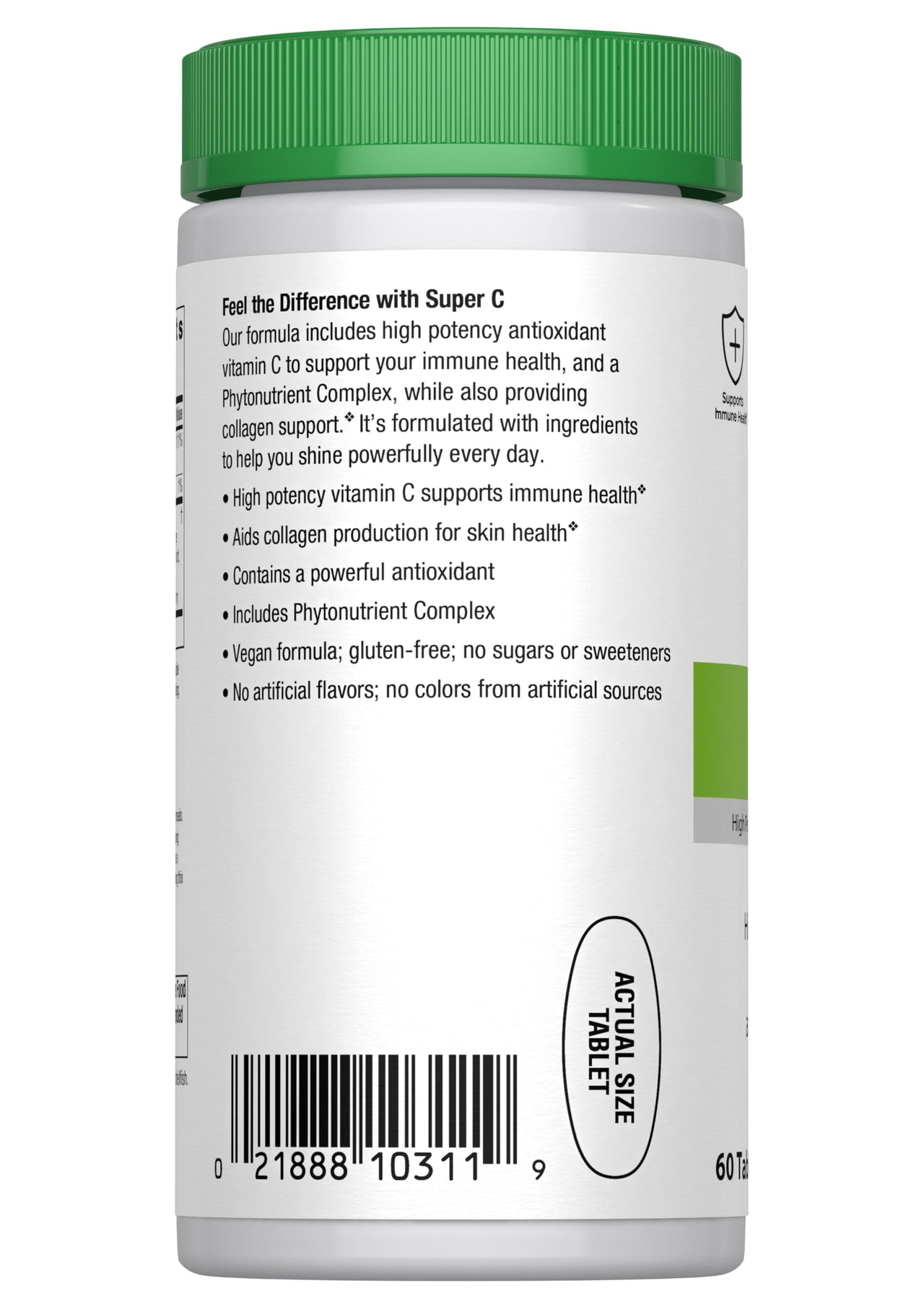 Rainbow Light Vitamin C 1,000mg | 60 Tablets | High Potency, Super C & Phytonutrient Complex | Immune Health & Collagen Support | Vegan Supplement