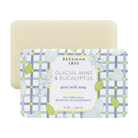 Thumbnail for Beekman 1802 Glacial Mint & Eucalyptus Goat Milk Soap - Scented - 9 oz - Cleanses, Nourishes & Hydrates - Certified Microbiome Friendly - No Irritation - Good for Sensitive Skin